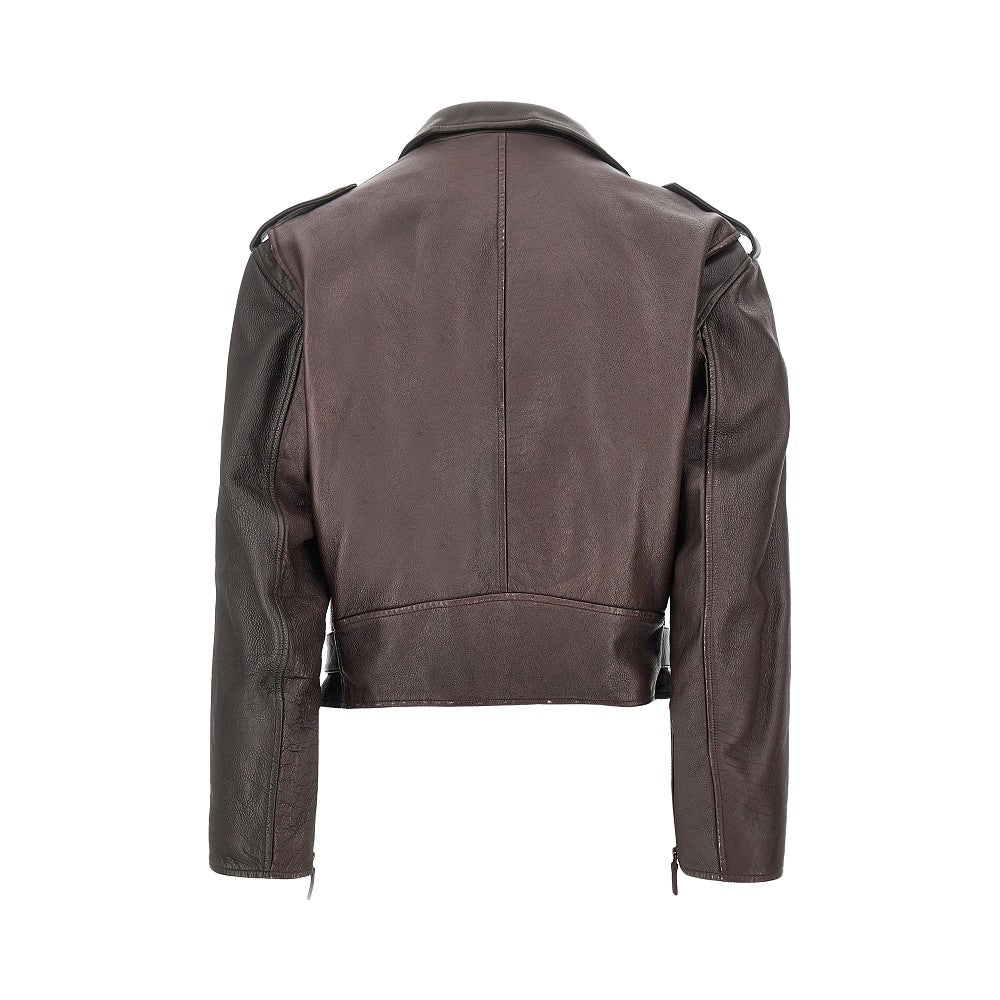 Emporio Armani Leather biker jacket