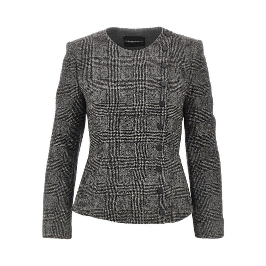 EMPORIO ARMANI Prince of Wales wool jacket