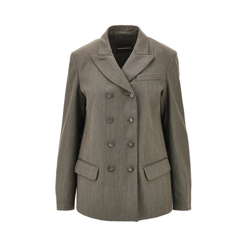 Emporio Armani Virgin wool double-breasted jacket