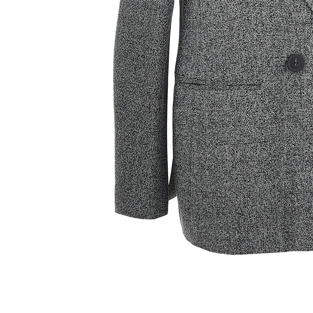 EMPORIO ARMANI Mouliné fabric double-breasted jacket