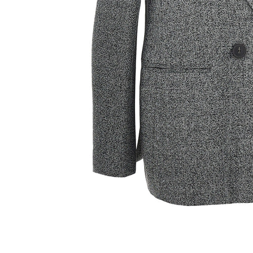 EMPORIO ARMANI Mouliné fabric double-breasted jacket