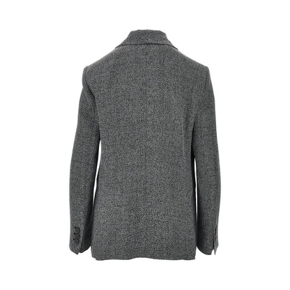 EMPORIO ARMANI Mouliné fabric double-breasted jacket