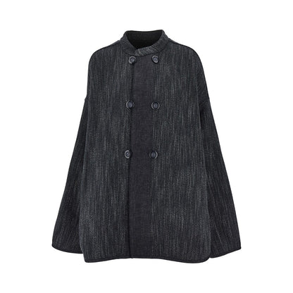 EMPORIO ARMANI Wool-blend reversible oversized jacket