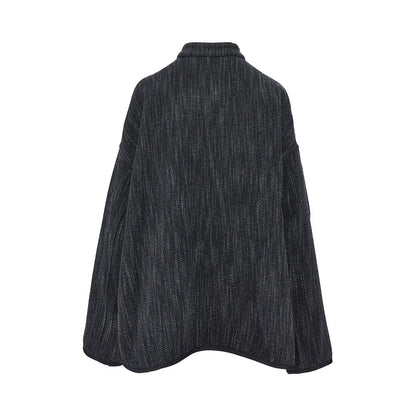 EMPORIO ARMANI Wool-blend reversible oversized jacket