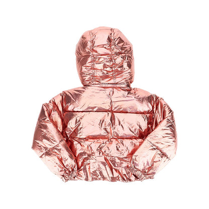 MARNI Metallized nylon padded jacket
