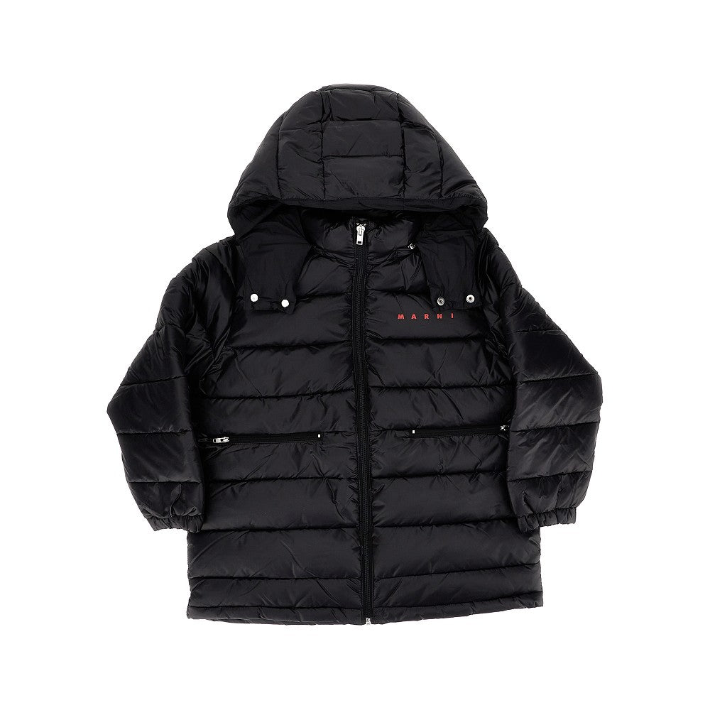 Marni Padded nylon hooded jacket