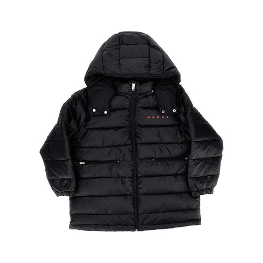Marni Padded nylon hooded jacket