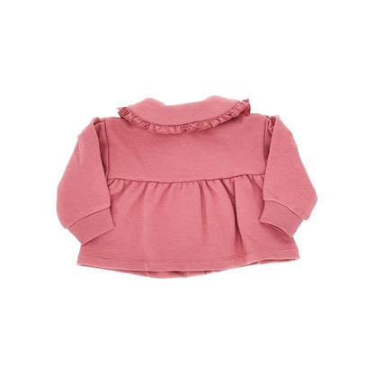 MARNI French terry jacket with ruffled collar