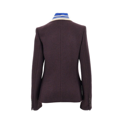 Dries Van Noten Cloth jacket with ribbed collar