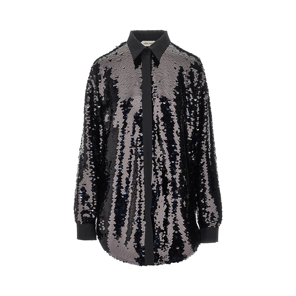 Alberta Ferretti Sequinned oversized shirt