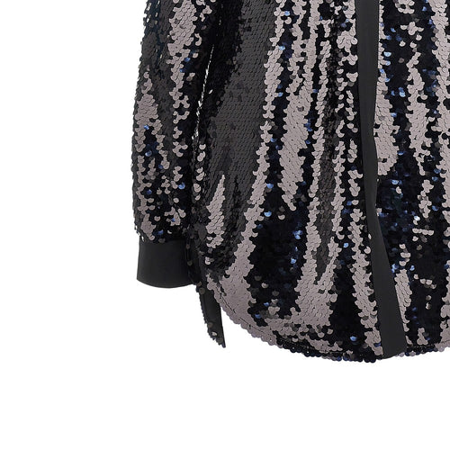 Alberta Ferretti Sequinned oversized shirt