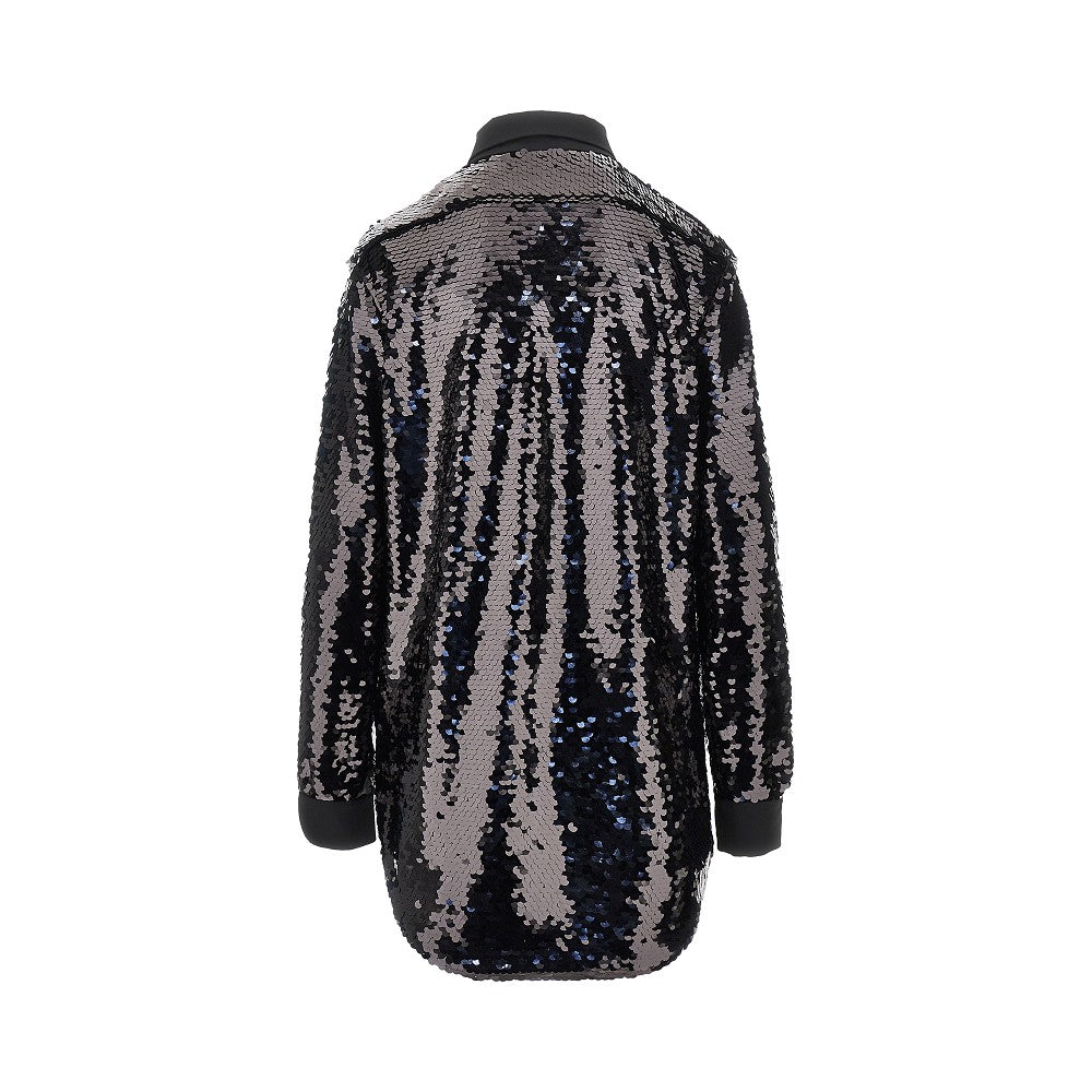 Alberta Ferretti Sequinned oversized shirt
