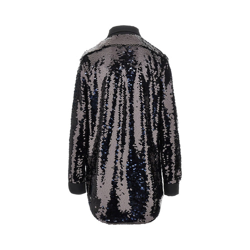 Alberta Ferretti Sequinned oversized shirt