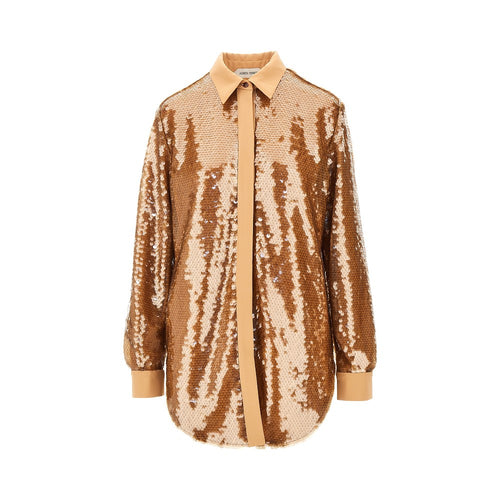 Alberta Ferretti Sequinned oversized shirt