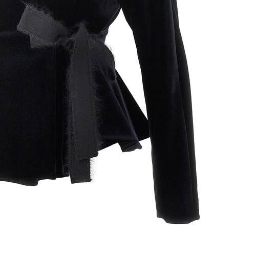 Alberta Ferretti Velvet jacket with bow