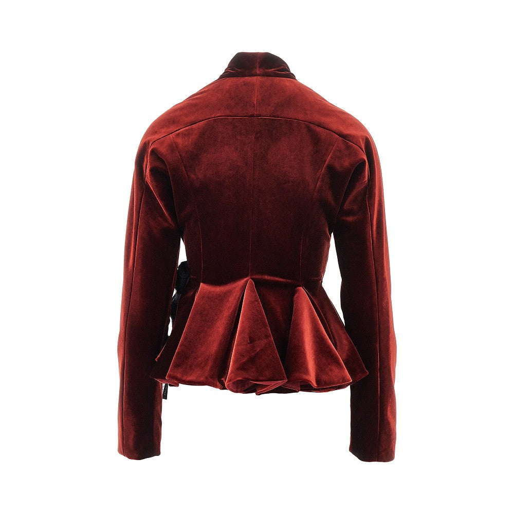 Alberta Ferretti Velvet jacket with bow