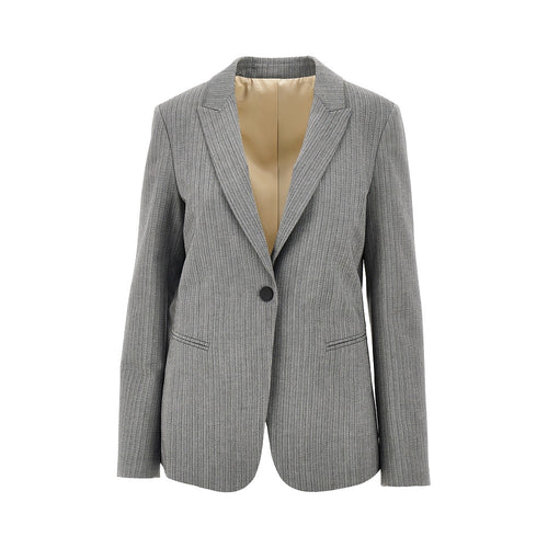 Alberta Ferretti Pinstriped tailored single-breasted jacket