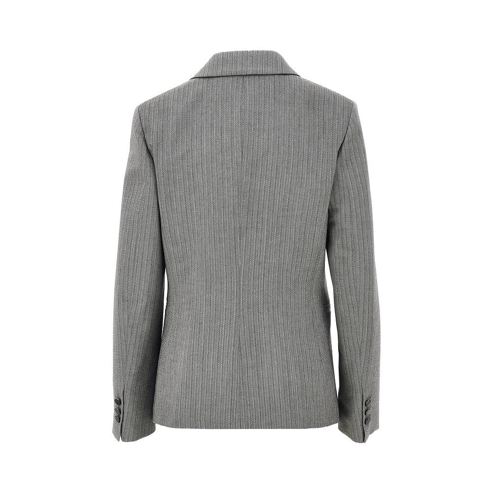 Alberta Ferretti Pinstriped tailored single-breasted jacket