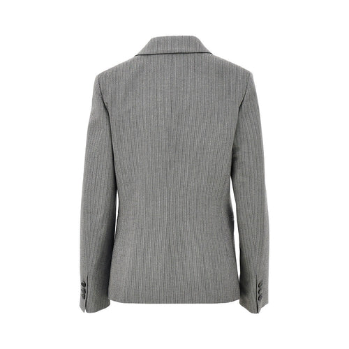 Alberta Ferretti Pinstriped tailored single-breasted jacket