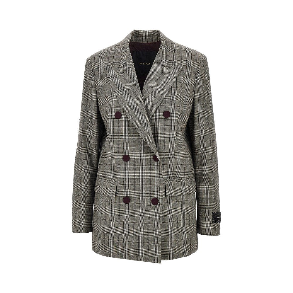 PINKO Prince of Wales double-breasted jacket