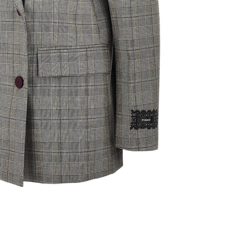 PINKO Prince of Wales double-breasted jacket