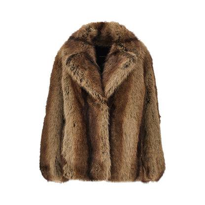 PINKO Faux fur overszed jacket