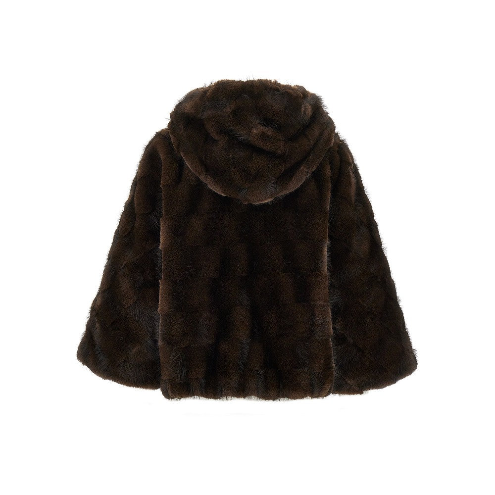 PINKO Faux fur blouson jacket