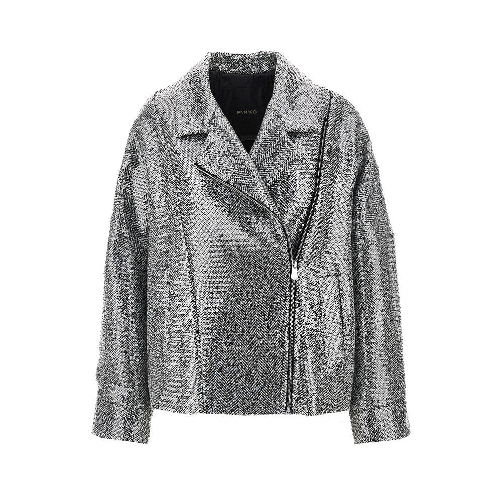 PINKO Sequinned chevron cloth jacket