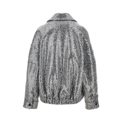 PINKO Sequinned chevron cloth jacket