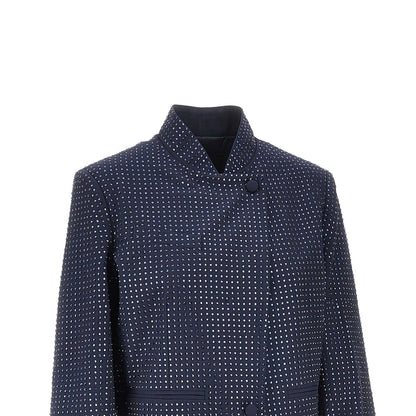 PINKO Strass-embellished cropped jacket
