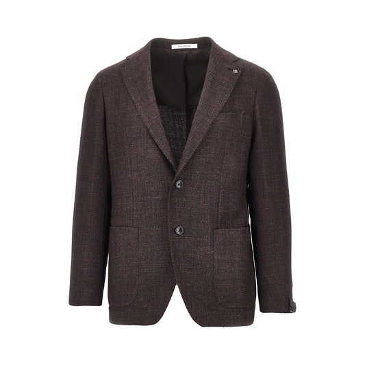Tagliatore Wool and silk single-breasted jacket