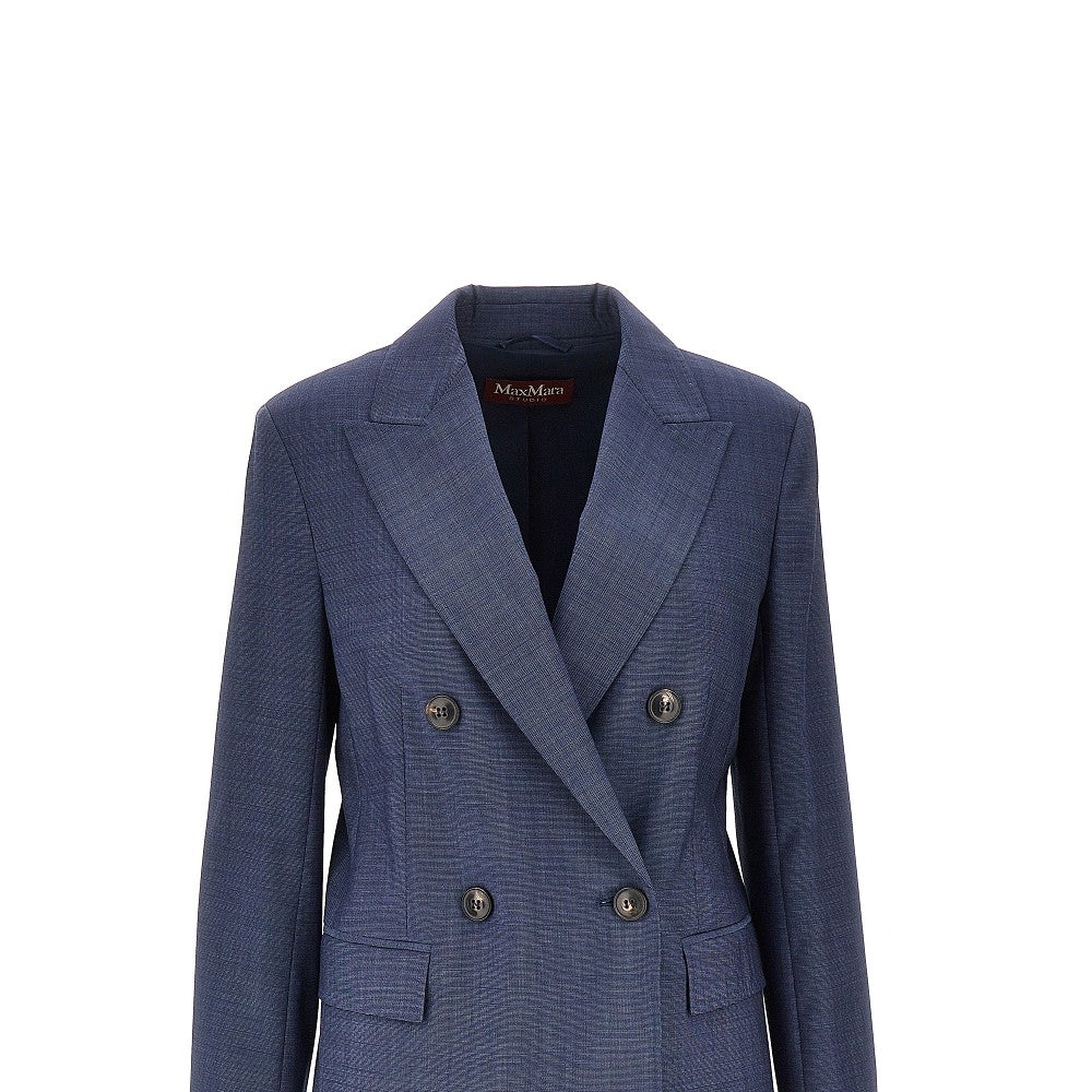 Max Mara Studio Virgin wool double-breasted jacket