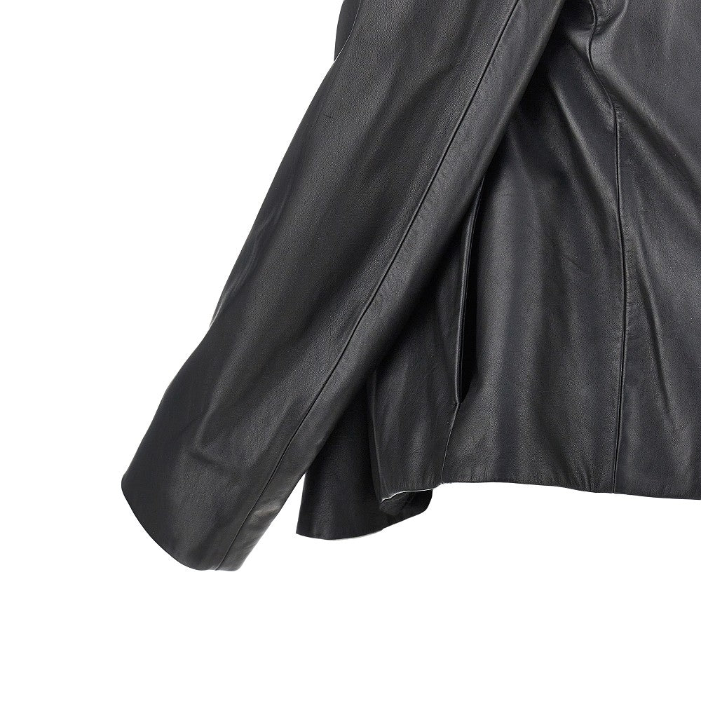 TOTEME Scarf collar leather jacket