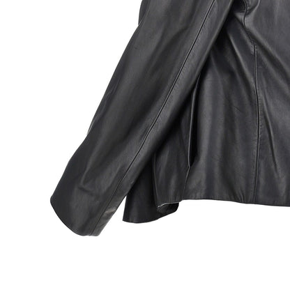 TOTEME Scarf collar leather jacket