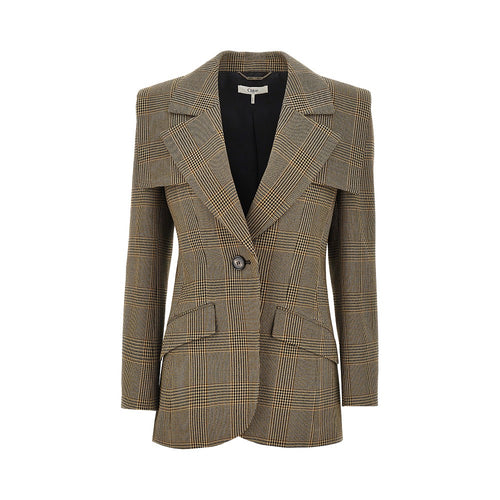 Chloé Prince of Wales jacket with cape detail
