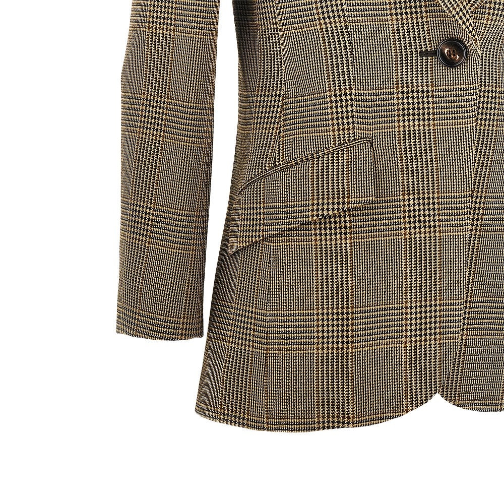 Chloé Prince of Wales jacket with cape detail