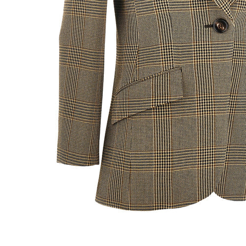 Chloé Prince of Wales jacket with cape detail