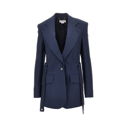 STELLA MCCARTNEY Single-breasted jacket with press-studs belt
