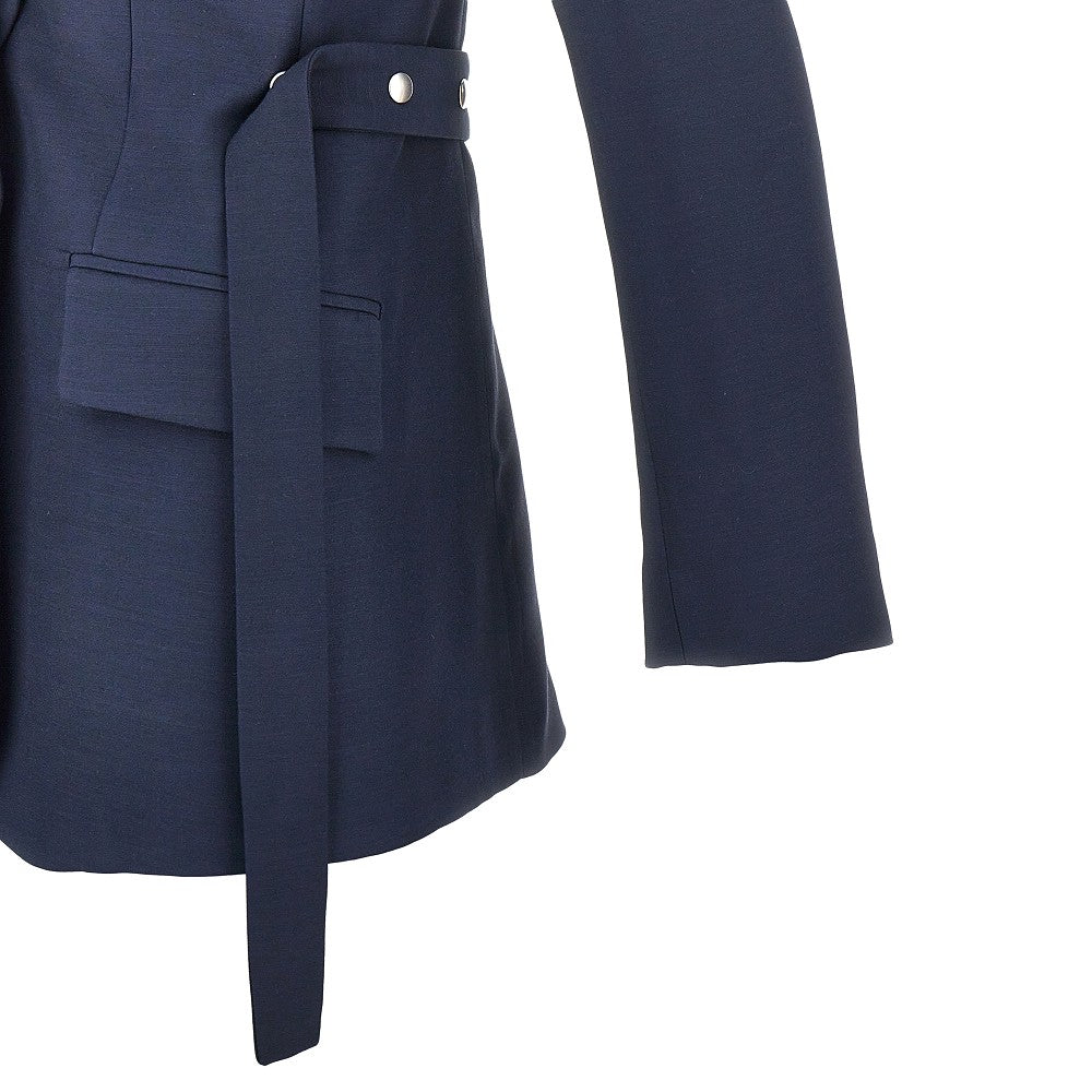 STELLA MCCARTNEY Single-breasted jacket with press-studs belt