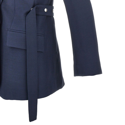 STELLA MCCARTNEY Single-breasted jacket with press-studs belt