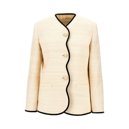 VALENTINO Silk Linen Canvas jacket