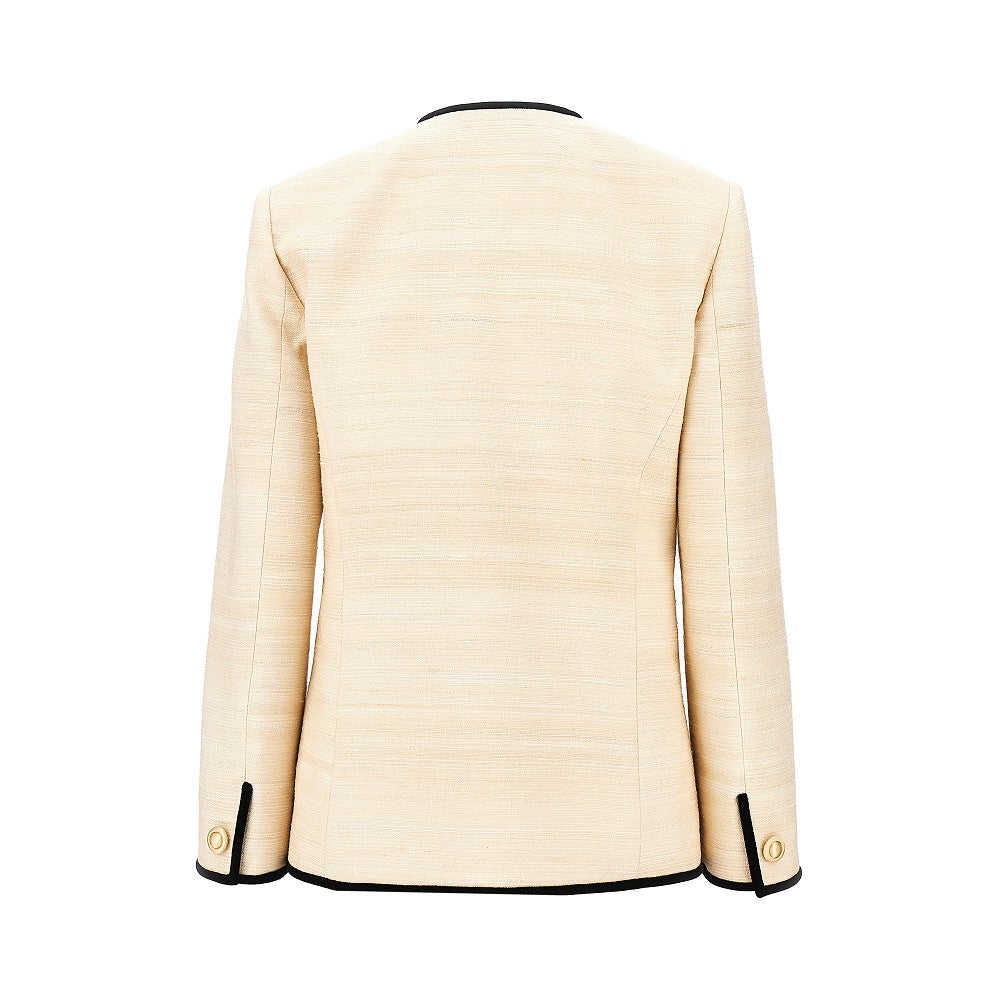VALENTINO Silk Linen Canvas jacket