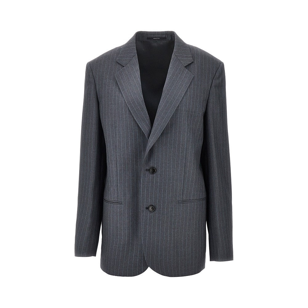 GUCCI Pinstriped wool oversized jacket