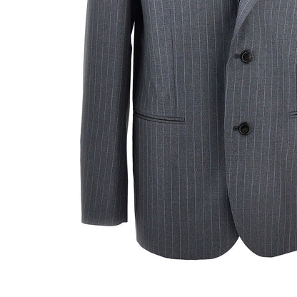 GUCCI Pinstriped wool oversized jacket
