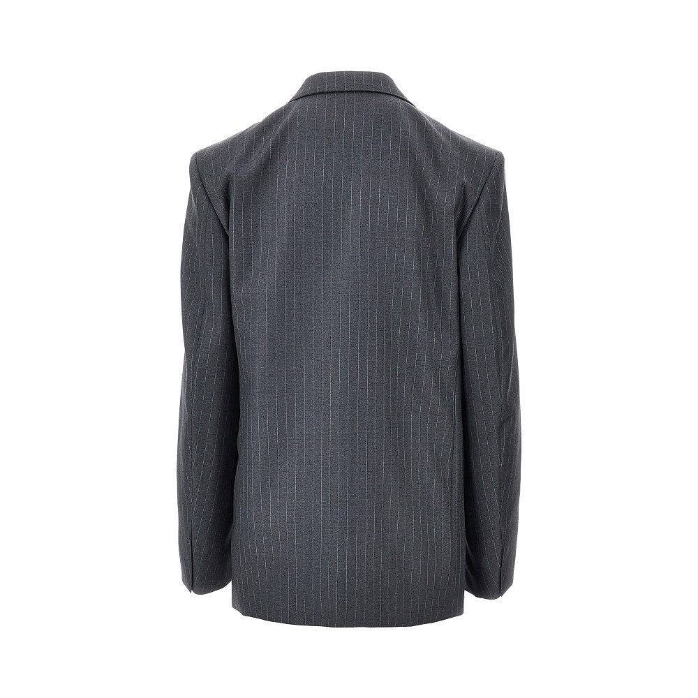 GUCCI Pinstriped wool oversized jacket