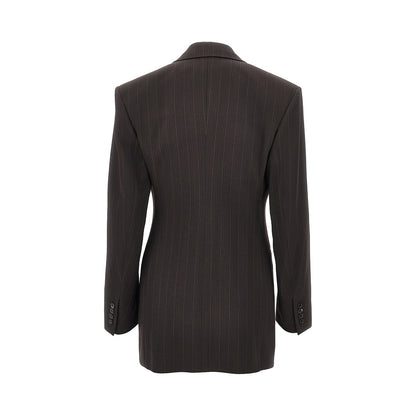 Saint Laurent Pinstriped wool single-breasted jacket