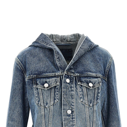 ALAIA Hooded denim jacket