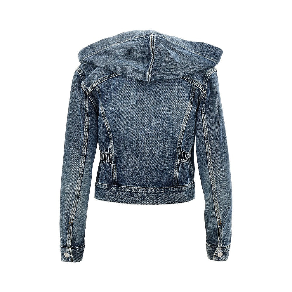 ALAIA Hooded denim jacket