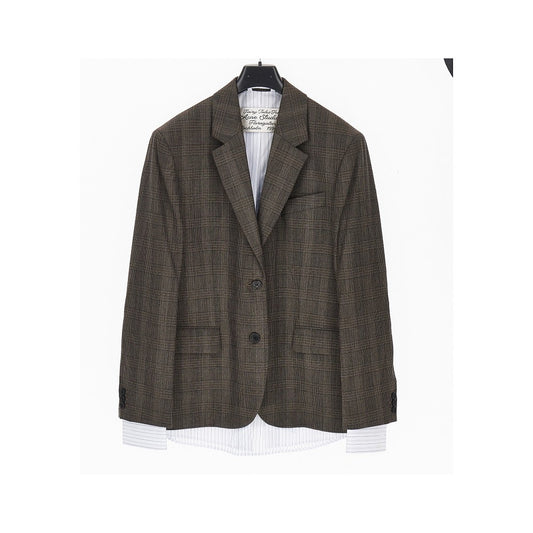 ACNE Layering-effect oversized blazer jacket