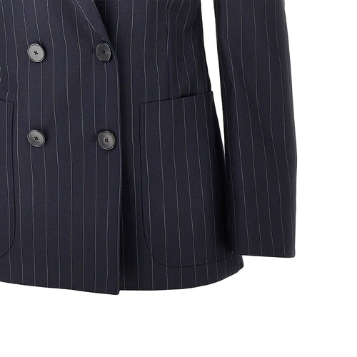 GIVENCHY Pin-striped wool double-breasted jacket